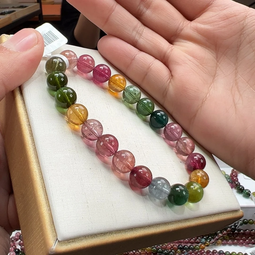 手串碧玺未镶嵌8.5mmmmmmm