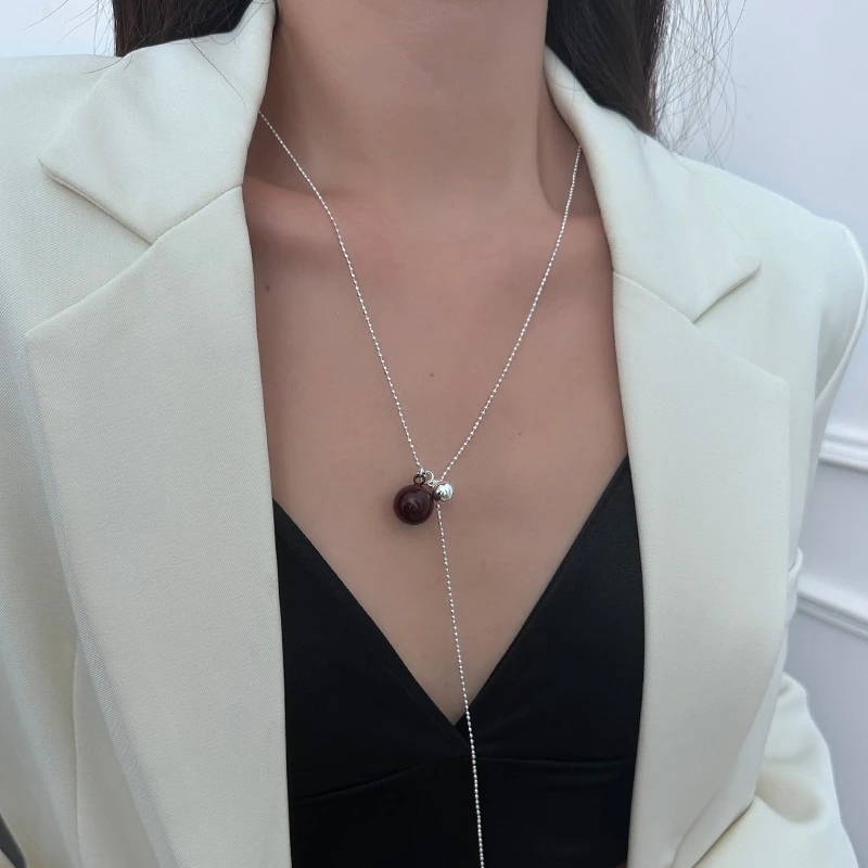 CUOOYINO/初影 铜合金项链 【秋日奶茶】精致百搭项链设计感毛衣链