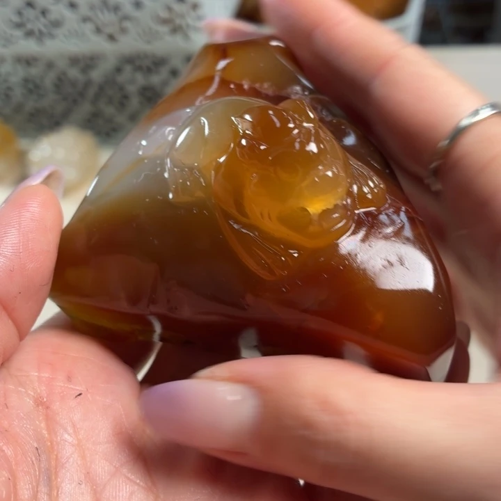 玛瑙/玉髓未镶嵌吊坠(不含链)