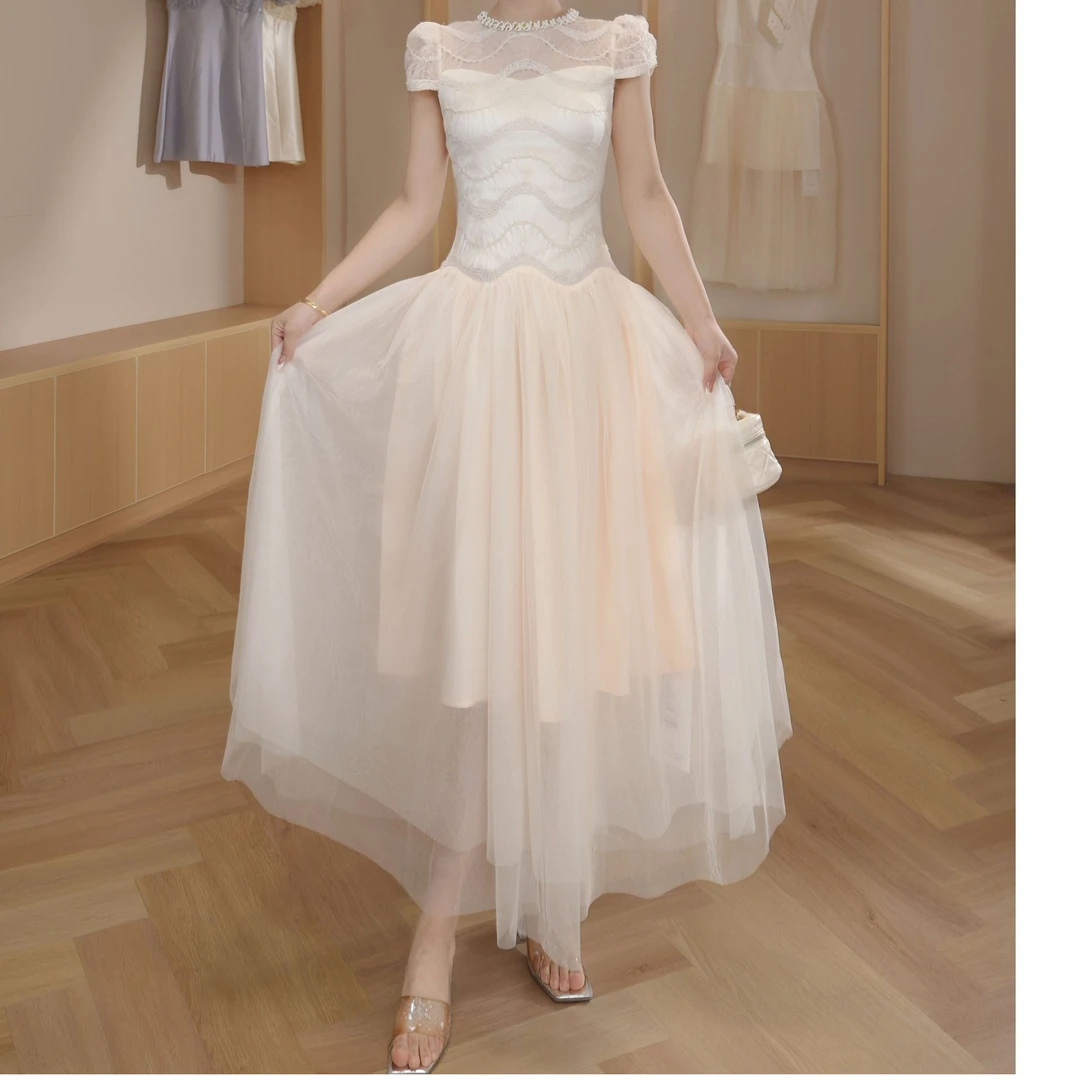 【思敏专属】新款法式赫本风名媛显瘦优雅时尚连衣裙 21723