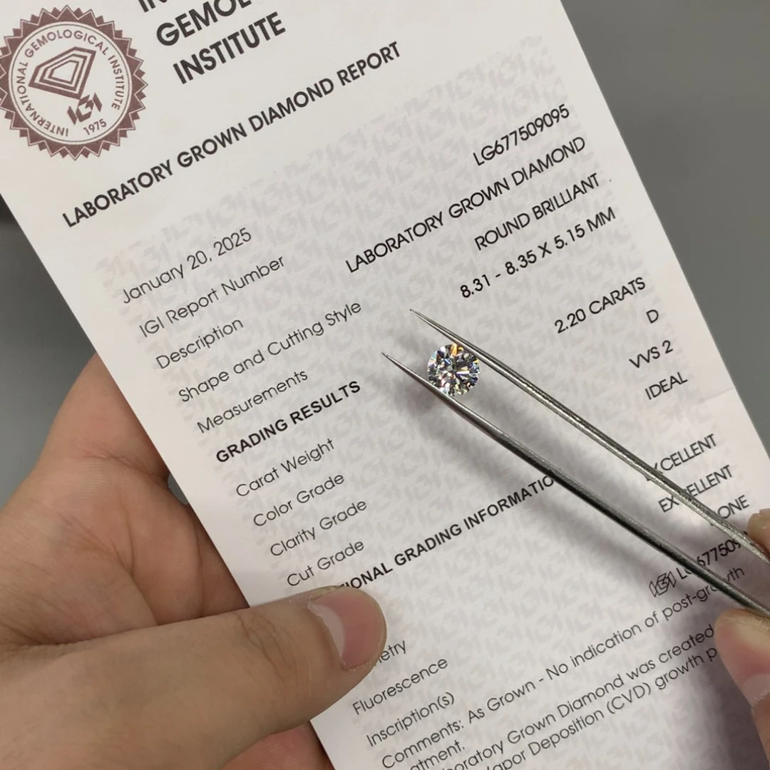 实验室培育钻石裸石未镶嵌