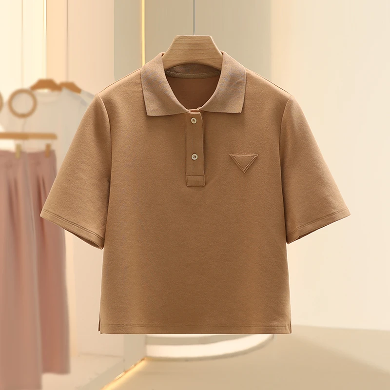 【SE】经典款复古百搭休闲翻领上衣2025夏季新款设计师