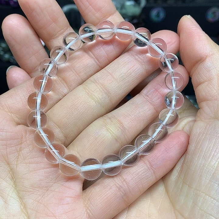 水晶手串未镶嵌初*天然水晶