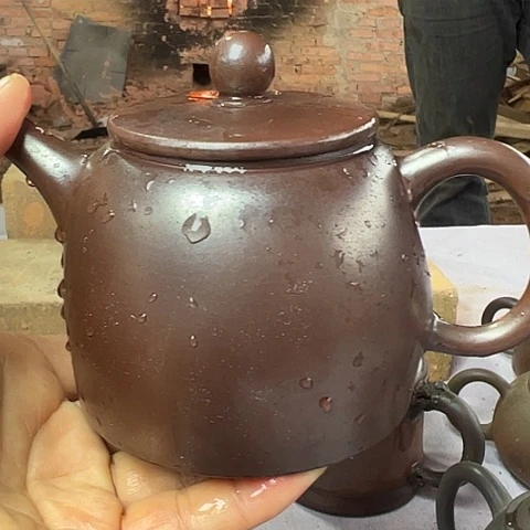 戬谷龙窑柴烧茶壶48