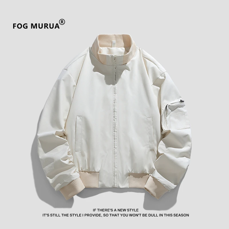 FOG MURUA美式廓形cleanfit飞行员短宽夹克外套男潮牌立领棒球服