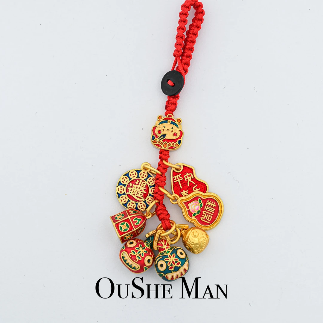 一家三口吞金兽挂饰 多样性发货 45709