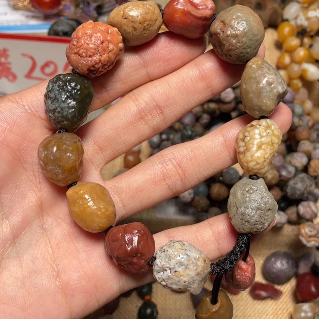 玛瑙/玉髓手链未镶嵌疯***头