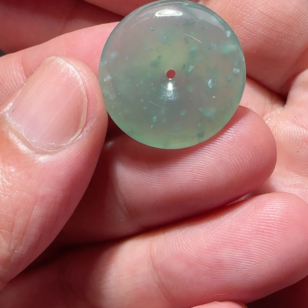 定制翡翠未镶嵌天然翡翠扣子