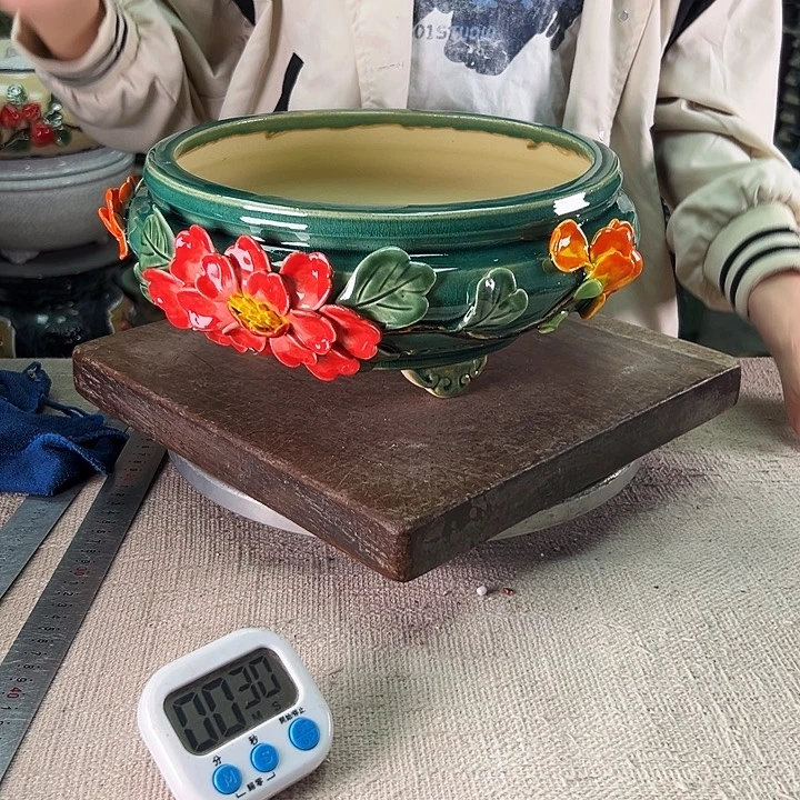 泳坤堂石湾盆陶瓷