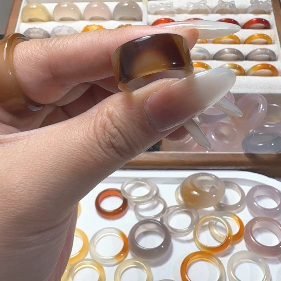 合金戒指玛瑙/玉髓219港12