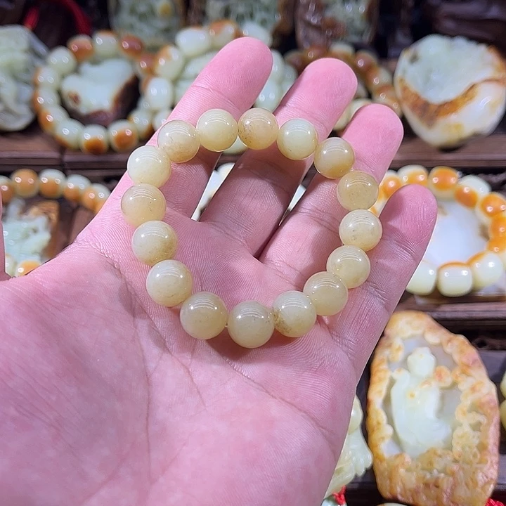 手链未镶嵌透闪石质玉森**想