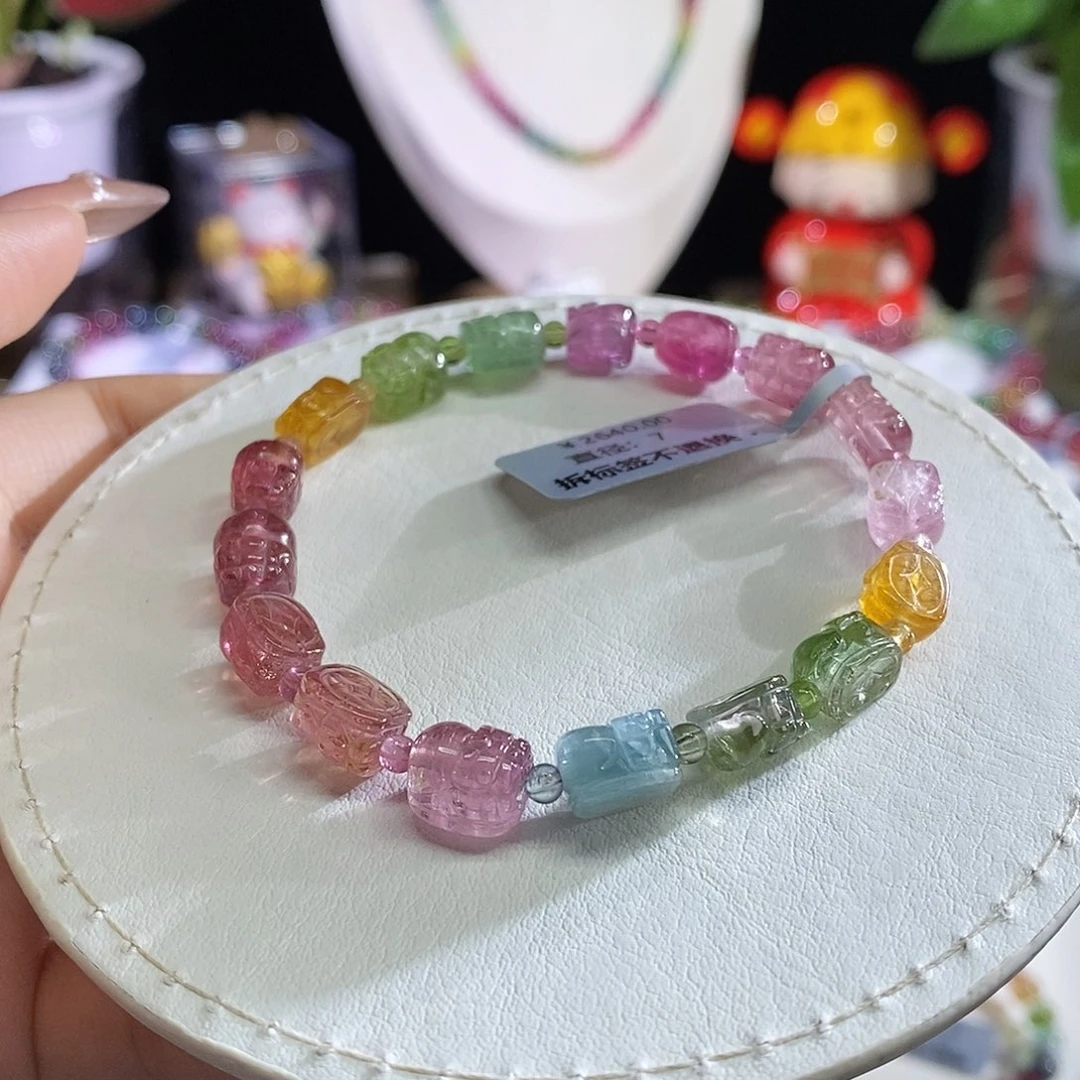 未镶嵌手链碧玺貔貅