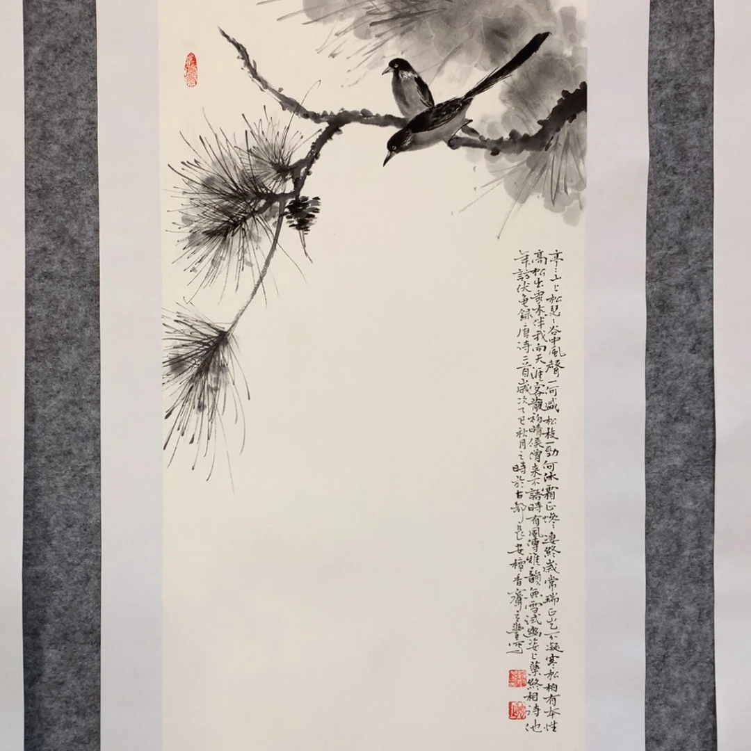 国画花鸟作品写意