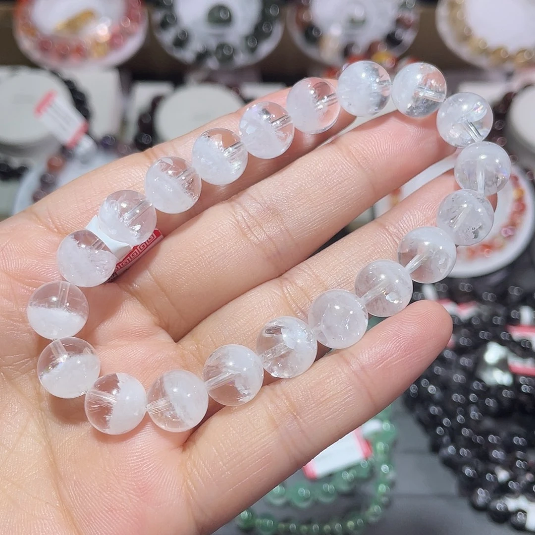 手串未镶嵌水晶彩虹白幽灵聚宝盆手串