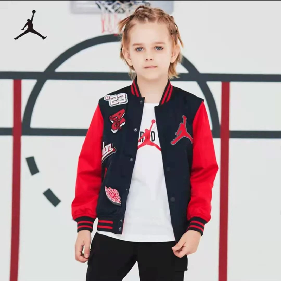 AIR JORDAN 童装男女童棒球领外套夹克 JDB-LO-A320