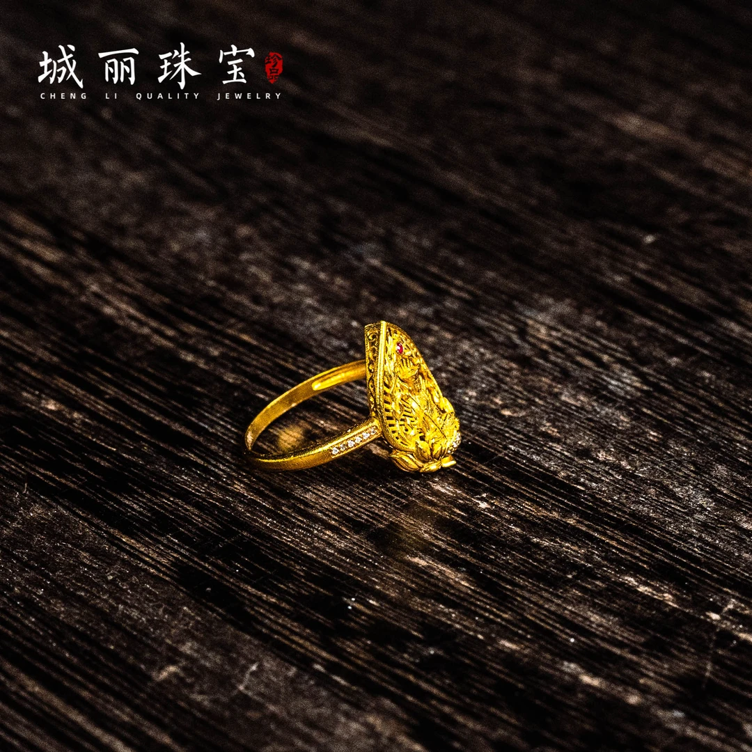 【业必消】18K大乘离地藏戒指/个（多样性发货）KJ-683