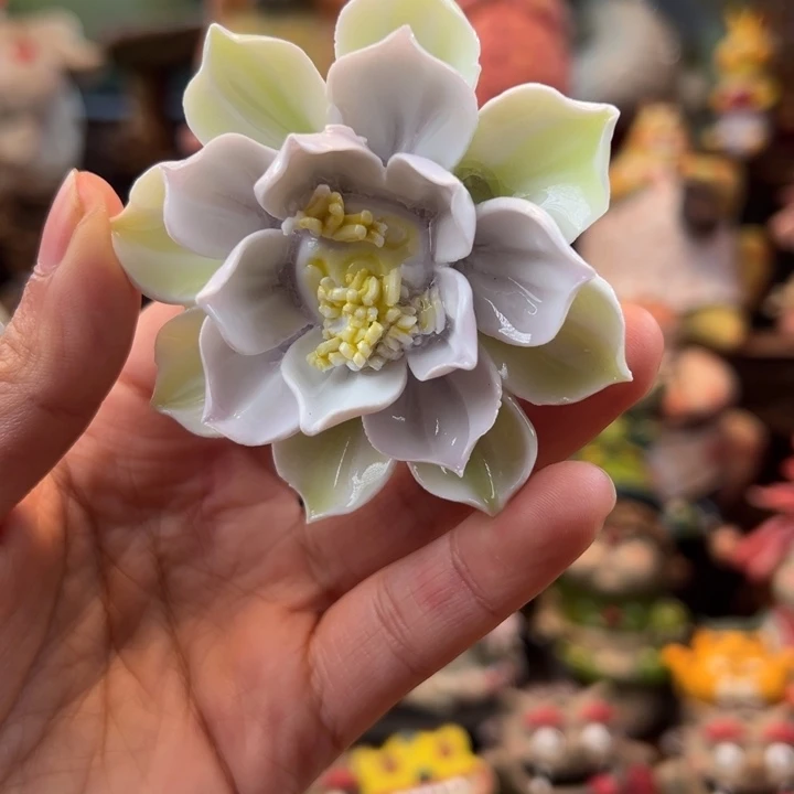 陶摆件小镇青花每日有新品