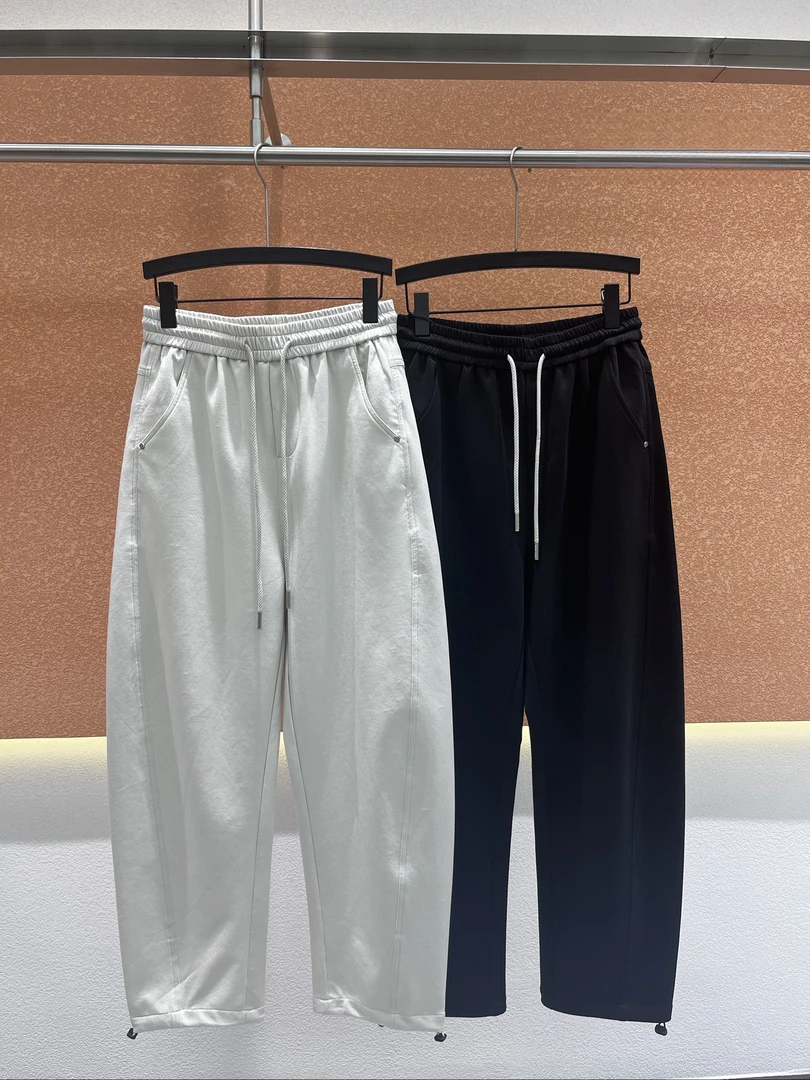 25年春季男士简单立体剪裁百搭休闲裤可直通可收口卫裤8515