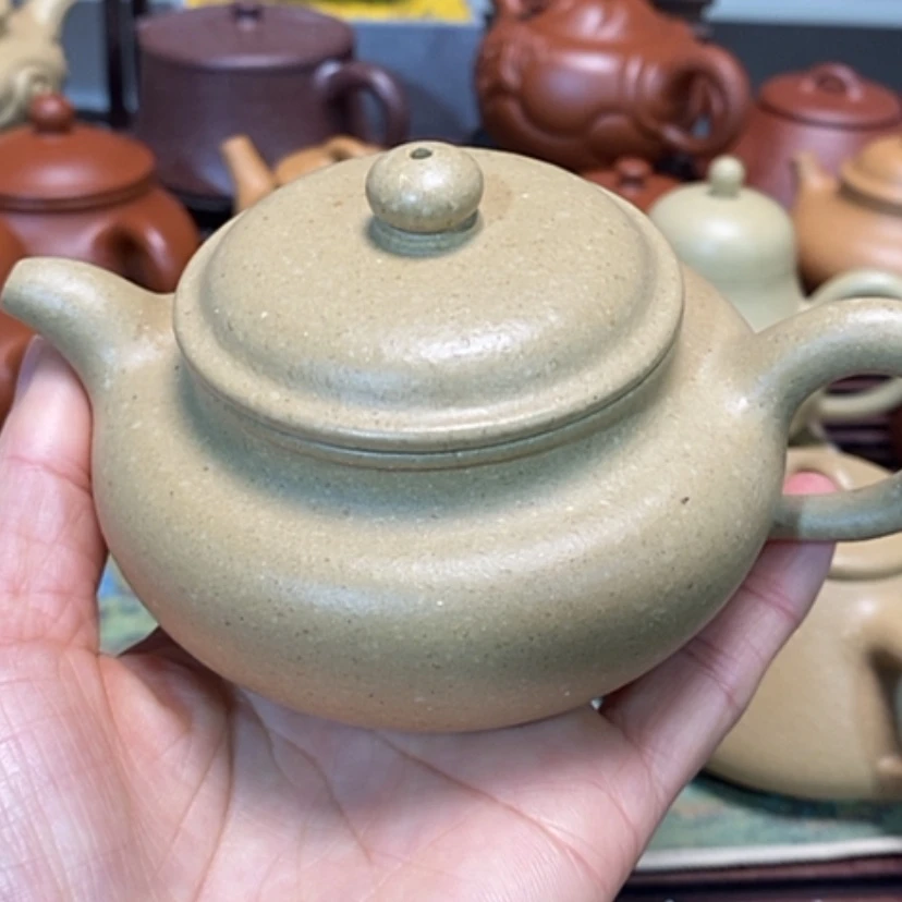 【闪购商品】紫砂茶壶梨皮绿泥半手工