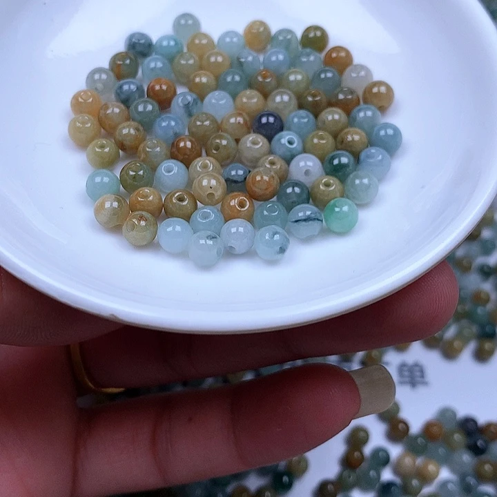 翡翠散珠翡翠翡翠卡5.5。110颗40元