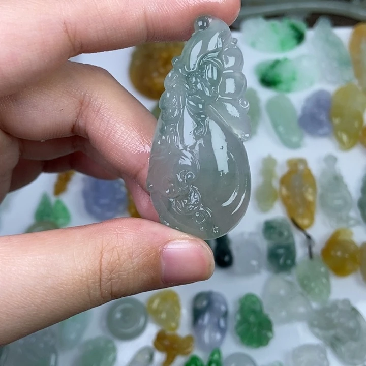 定制翡翠未镶嵌钱袋子