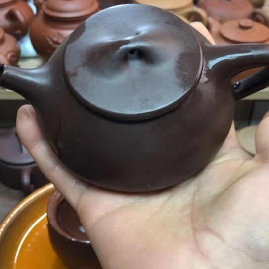 紫砂茶壶紫泥石瓢200豪升左右
