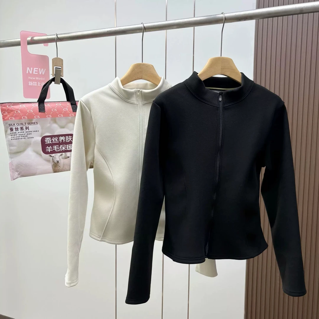 石墨烯聚温修身立领显瘦时尚休闲小蛮腰外套