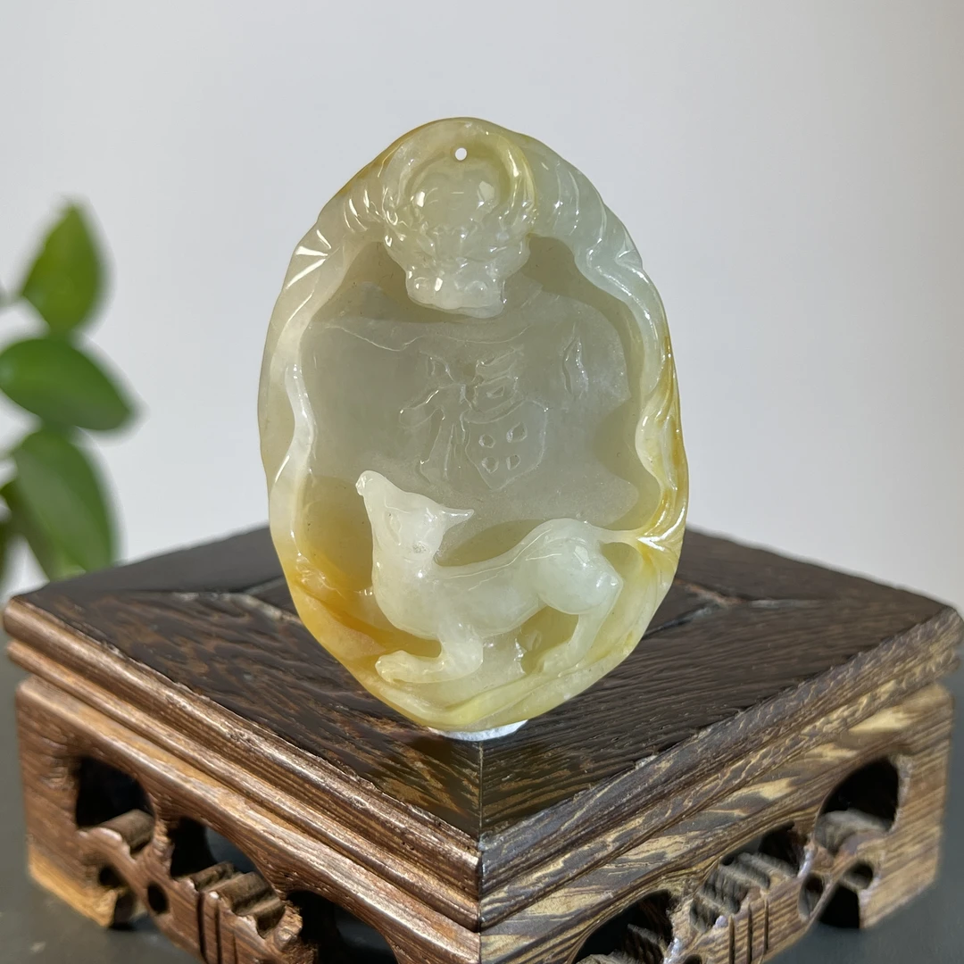 JYW29-111 天然翡翠缅甸A货 特色件