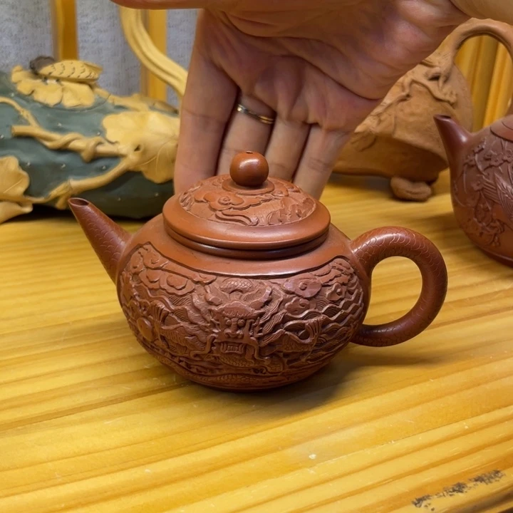 子***兰茶壶紫砂宜兴紫砂壶