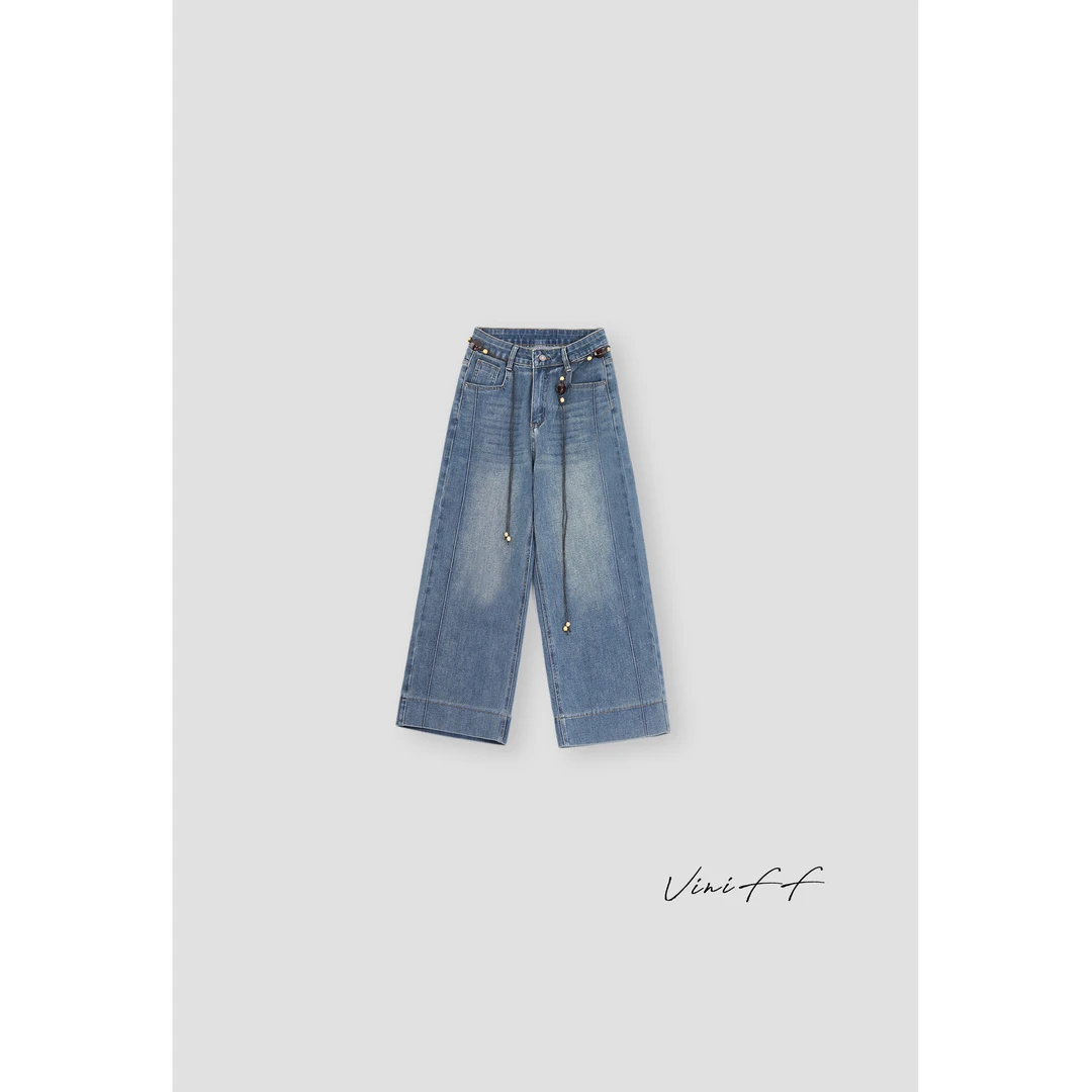 ViniFF薇妮｜2025S/S 早春新款 宽松时尚牛仔裤WA5SN002
