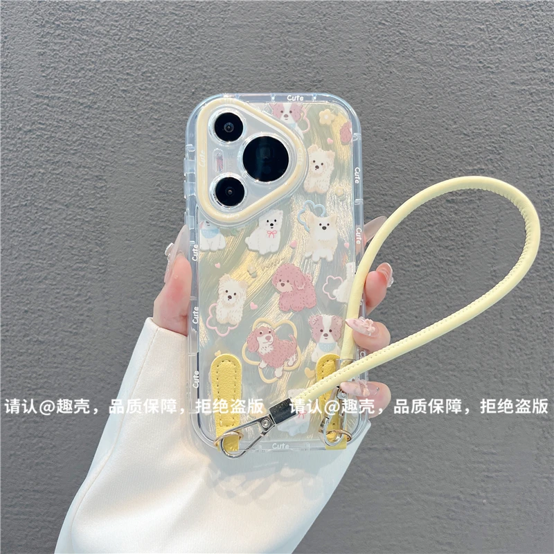 泡芙羽纱适用苹果16/iPhone/华为荣耀/OPPO/VIVO/小米/手机壳爆款