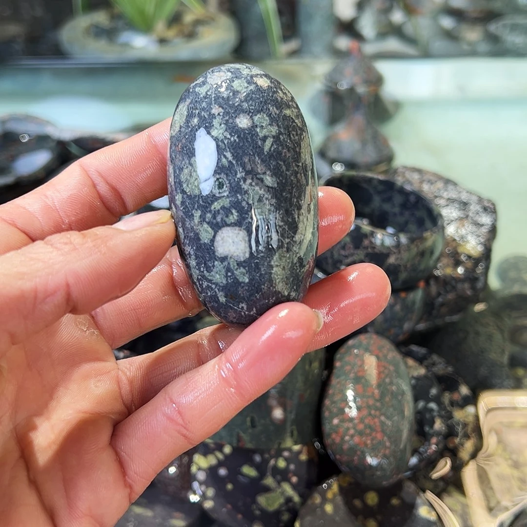 梅花玉鱼缸石微瑕不退不换