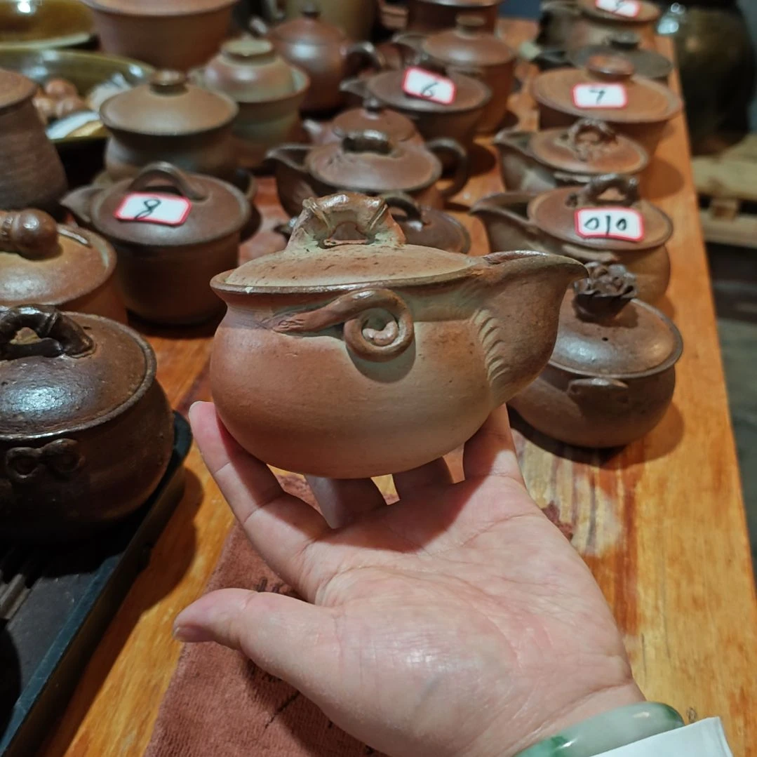 细陶手抓壶细陶手抓壶微瑕不退不换