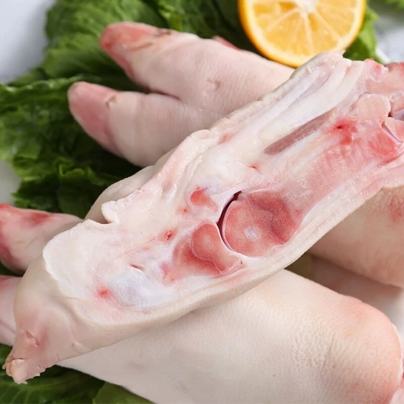 新鲜大猪蹄 单只1斤多一只 猪蹄对半劈开 速冻发加1包卤料包 冷链