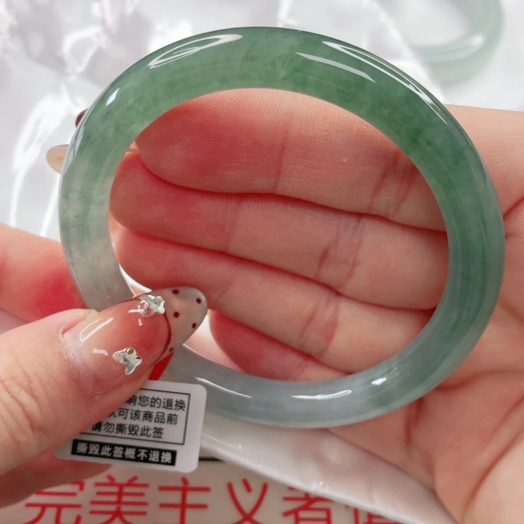 翡翠未镶嵌手镯55.1x448