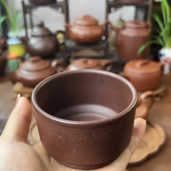 茶杯紫砂主人杯 底槽清 100cc