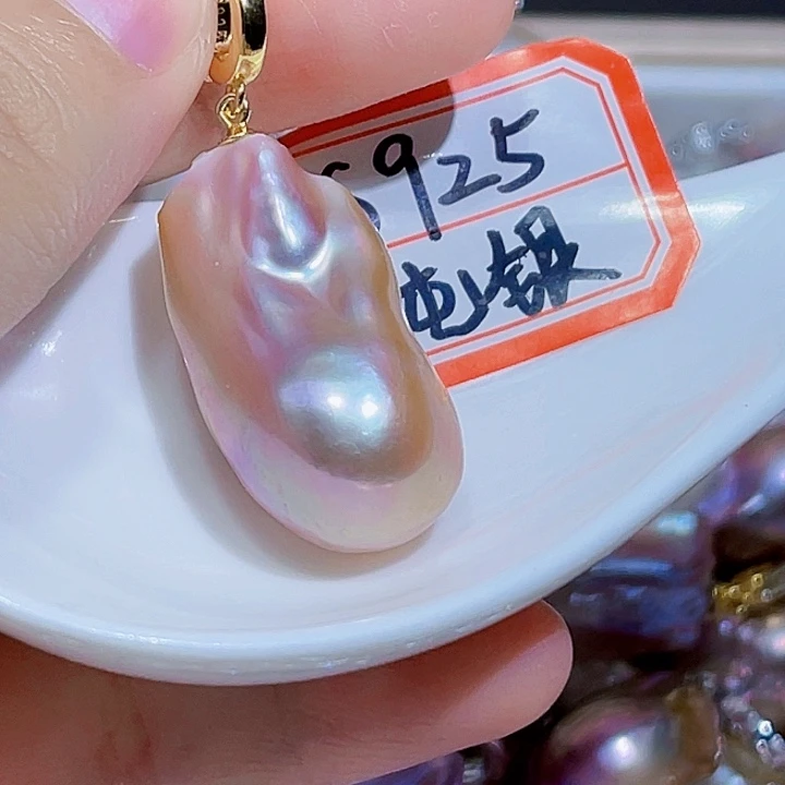 淡水珍珠银S925镶嵌颈饰