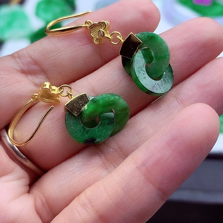 翡翠颈饰银S925镶嵌翡翠