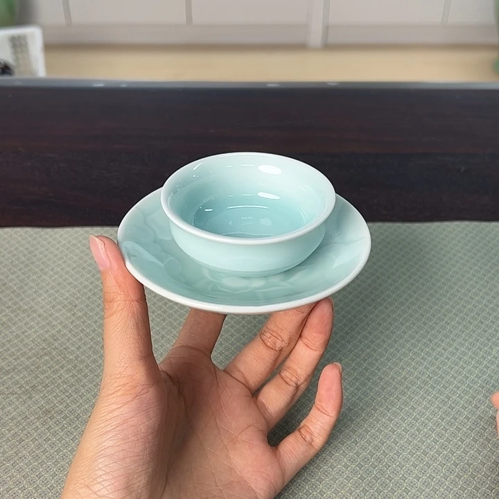 龙泉云间青瓷小米茶器
