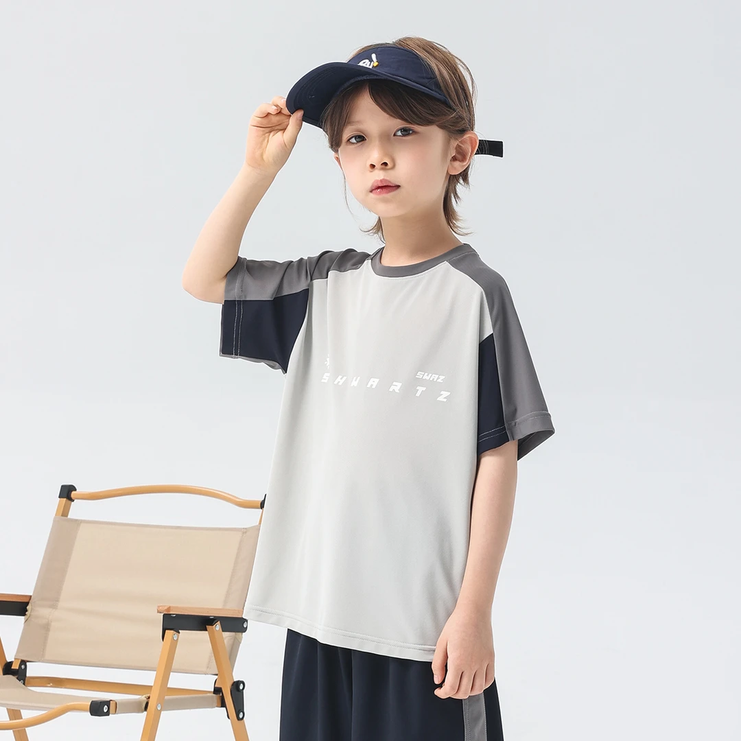 Schwartz童装男童t恤短袖 2025新款儿童运动速-0569