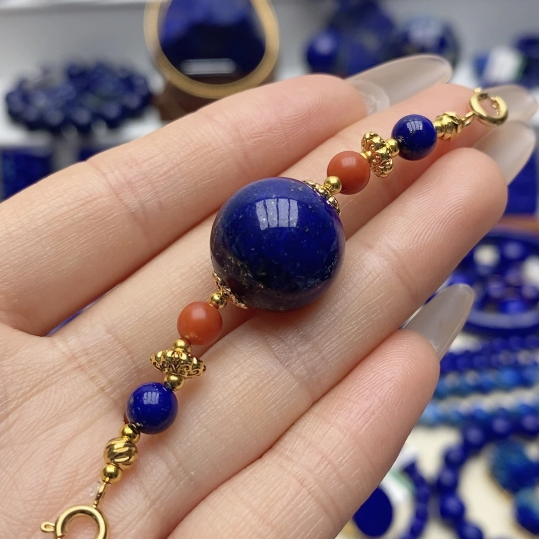 青金石未镶嵌延长链