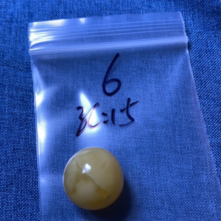 天然蜜蜡白花21加圆珠