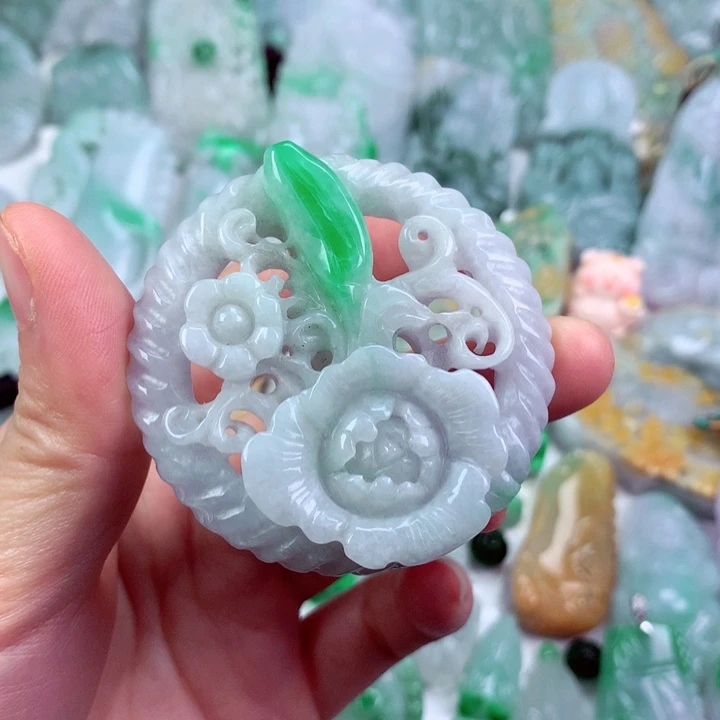 翡翠未镶嵌吊坠(不含链)