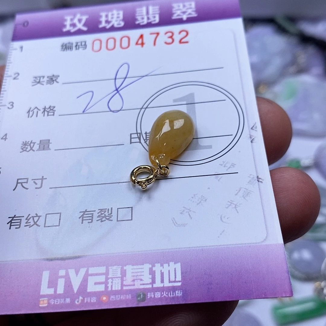 翡翠未镶嵌吊坠(不含链)