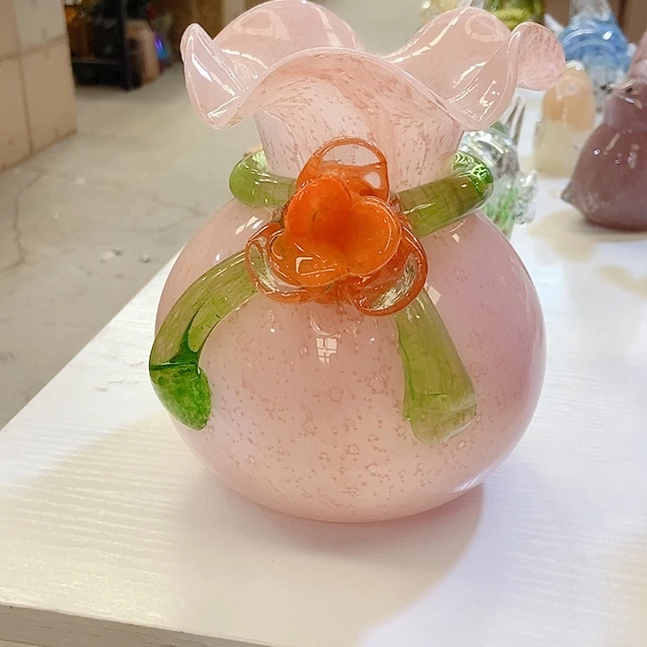 用***6琉璃琉璃花瓶高度16厘米6厘米