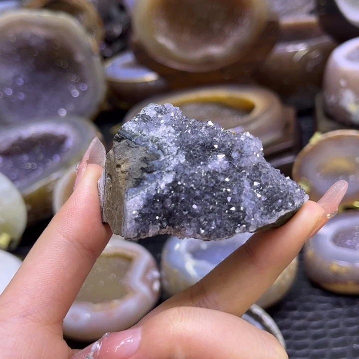 未镶嵌水晶珠宝半成品福利晶花