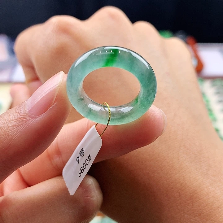 翡翠未镶嵌戒指9号