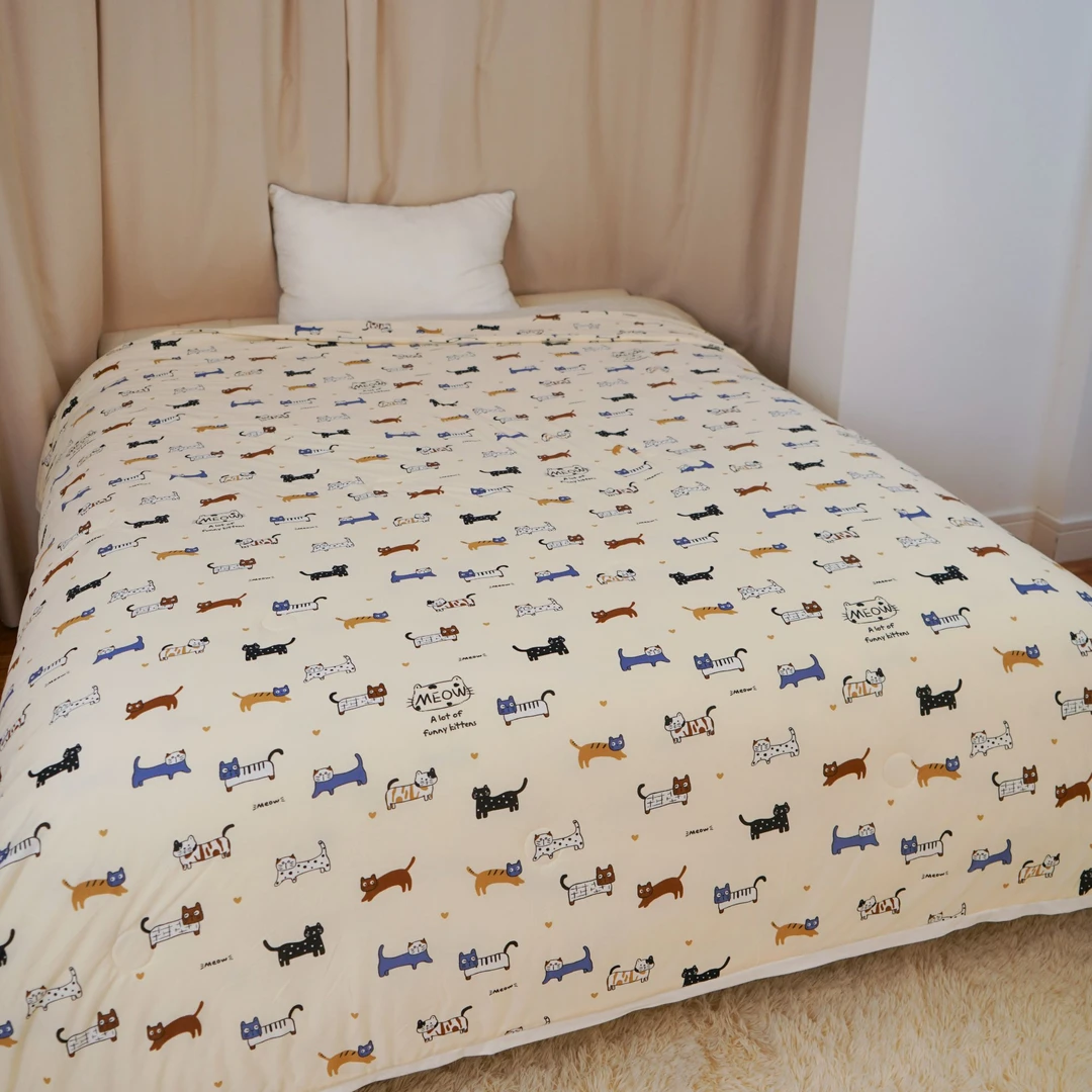 【小林寝饰】凉小柔空调被夏凉被夏季薄款被冷气被双人可机洗夏凉被