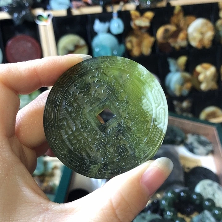 岫玉未镶嵌岫玉岫玉挂件