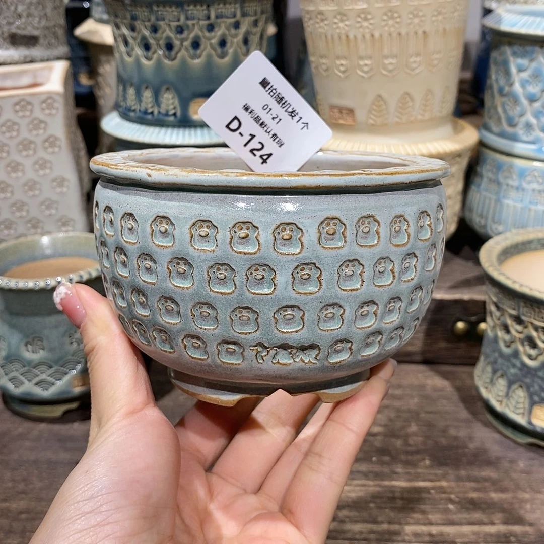 七里烧花盆1-21-124口径8